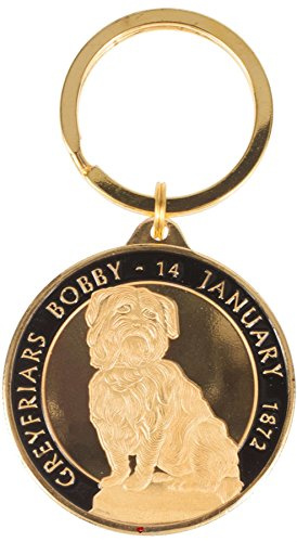 I LUV LTD Scottish 40mm Coin Style Keyring With Greyfriars Bobby Design