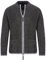 Almbock Herren Strickjacke mit Reißverschluss, anthrazit grau, Größe 3XL