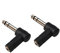 Adaptateur TRS 6,35 mm vers 3,5 mm à angle droit, 6,35 mm mâle vers 3,5 mm femelle 90 degrés stéréo casque audio adaptateur convertisseur connecteur