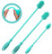 Silicone Bottle Brush Cleaner Set of 3，Long Handle Bottle Cleaning Brushes for Narrow Neck Containers, Water Bottles, Thermos, Hydro Flasks, Coffee Mugs,Baby Bottles (Blue)