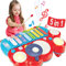 Hahaland 5 in 1 Baby Musikspielzeug Ab 1 2 3 4 5 Jahr - Xylophon und Trommel Spielzeug Ab 18 Monate für Mädchen und Junge