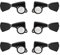 Fame 334KSM Locking Tuners 3+3, Schwarz, Stimm-Mechaniken für E-/Westerngitarre, Backlocking-Funktion, 1:18 Übersetzungsverhältnis, Passend für 3+3 Kopfplatten, 10mm Bohrungen, Inklusive