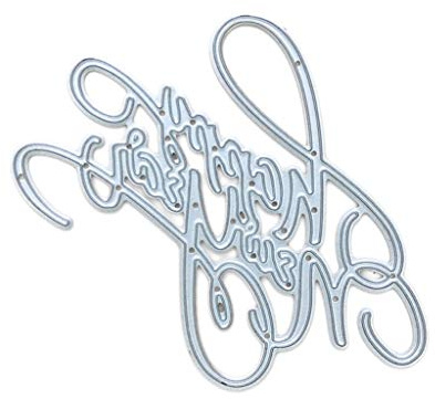 GUMEI Frohes Neues Jahr Metallschneiden stirbt Schablonen Scrapbooking DIY Album Stempel Prägung