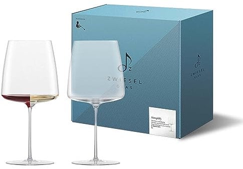 Zwiesel Glas Weinglas samtig & üppig Simplify (2-er Set), in Handarbeit mundgeblasene Weingläser, hochwertige Tritan®-Kristallgläser für Wein (Art.-Nr. 122056)