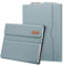 FINTIE Portfolio Case for Microsoft Surface Pro 7+/7/6/5/4/3, 12.3-inch Business Cover with Pocket, compatible with Type Cover Keyboard, Blue Glow