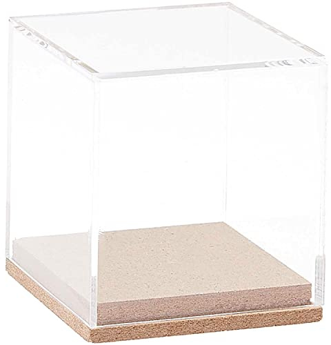 Rico Design Dekohaube Würfel MDF Holz Acryl Box 12 x 12 x 12 cm Groß