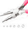 LEONTOOL 6 in 1 Bail Making Pliers Wire Looping Pliers for Jewelry Making Loop Sizes 3-10mm 6 Step Wire Looper for Bending Loops and Rings Jewelry Making Supplies with PVC Handle