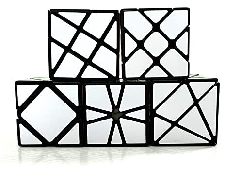 Tropibed Zauberwürfel Set, [5er Pack] Speed Cube Set - 3x3 Fisher Windmill Axis Skewb und SQ1 3D Puzzle Spiele für Kinder Erwachsene Brain Teaser Puzzle Cube