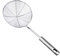 Colino a Ragno in Acciaio Inox, Colino Per Schiumarola, Resistente Al Calore, Solido, Manico Lungo, Colino Da Cucina, Frittura, Schiumarola, Mestolo, Scolapasta, Argento, 13 Pollici, Mestolo Per