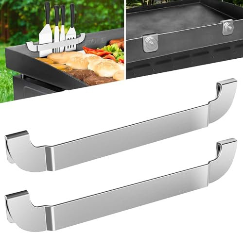 10 Inch Griddle Spatula Holder Magnetic Design, Stainless Steel Grill Barbecue Tool Rack, Griddle Accessories for Blackstone Flat Top Griddle and Other Grill Griddles (1 Pcs)