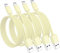 Susnwere 4 Pack Apple MFi Certified Lightning Cable 1ft, Fast iPhone Charging Cord for iPhone 12/11/11Pro/11Max/X/XS/XR/XS Max/8/7, iPad (Yellow)