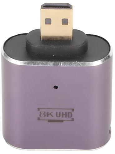 ciciglow HD Female to Micro HD Adapter, HDMI Female to Micro HDMI Adapter for Laptops, Camcorders, Cameras, DSLR, Tablets, Converter with LED Light Support 8K