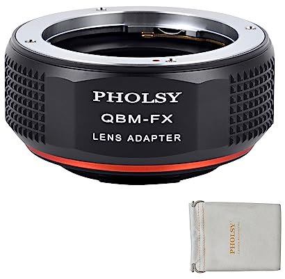 PHOLSY Objektivadapter Kompatibel mit Rollei SL35 (QBM) Rolleinar Objektiv und Fuji X Mount Kameragehäuse Kompatibel mit Fujifilm X-H2S, X-Pro3, X-T5, X-T4, X-S20, X-S10, X-T30II, X-E4 usw. QBM auf FX