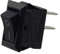 Mini-Wippenschalter, Einbau Wippschalter, Kippschalter, Geräteschalter, 250V 3A AC/DC, (6V 9V 12V 24V 125V) schwarz rechteckig 9 x 13 mm, 2 Polig EIN/AUS