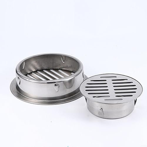 EpheyFIF Abflussabdeckungen, Abnehmbarer Bodenablauffilter, Edelstahl, Balkonentwässerung, Dach, runde Bodenablaufabdeckung, Regenrohrkappe für den Außenbereich, Balkon, Hof, Verwendung – Ø110 mm