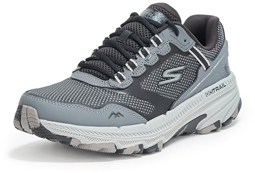 Skechers Herren Go Run Trail Altitude 2.0-Mmarble Rock 3.0 Sneaker, schwarz/grau, 10