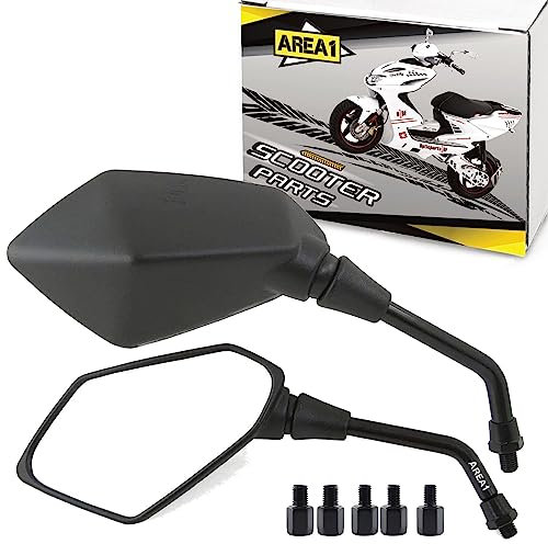 Area1 Rückspiegel Spiegel Set kompatibel mit REX/kompatibel mit RS 400, 450, 460, 500, 600 Monza Bergamo (V5)