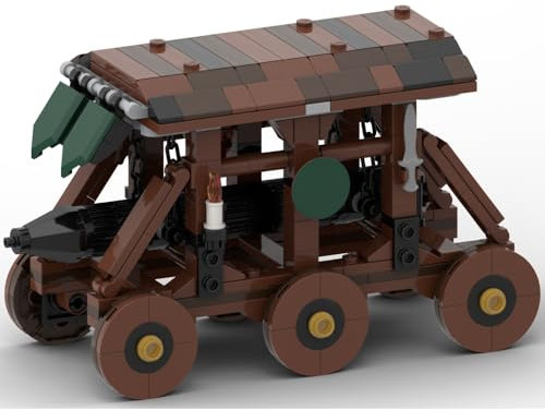 ZITIANYOUBUILD Mittelalterlicher Rammbock für Schloss Thema Bauspielzeug Set 303 Teile MOC Build for Age 18+