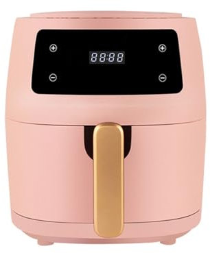 IkErna Freidora de Aire 6L, Sartén Antiadherente, Guía de Recetas + Función de Cierre Automático, para 4-5 Personas, 1400W/Grün