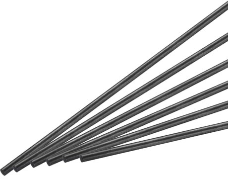 QUARKZMAN Lot de 12 Tiges en Fibre de Carbone, 3mm x 150mm pour Outil de Bricolage d'avion RC, Tube d'Aile de Quadcoptère