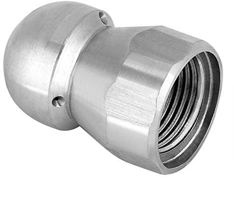 3/8'' High Pressure Washer Hose Stainless Steel Nozzles for Pressure Washer Sewer Jetter Kit Outdoor Tool Accessories