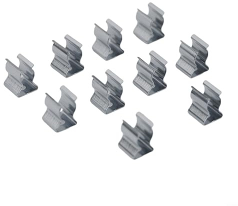 10Pcs Spring Terry Clips, Heavy Duty Open Type Spring Steel Tool Clips, for Garage Storage Cabinets, Tool Storage Terry Clip(6mm)