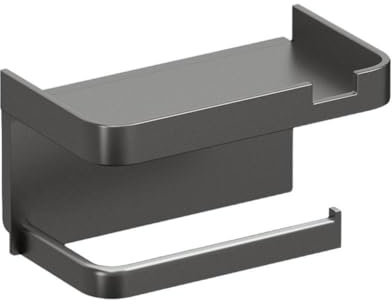 An der Wand montierter Toilettenpapierhalter, rostfreier, verdickter Kunststoff-Aufbewahrungsständer für Toilettenpapierrollenhalter in der Küche im Badezimmer, C, 1