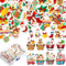 100 Stück Essbare Tortendeko Weihnachten, Zuckerdekor, Kuchen Deko, Muffin Deko für Cupcakes, Muffins, Kuchen Party Dekoration