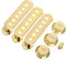 ULDIGI 7stücke Teiliges Set Humbucker Pickup Covers Gitarre Rostfreie Langlebige Abdeckungen Gold Für Optimalen Schutz Und Stil