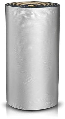 Tapis Insonorisant pour Toit, Tapis d'Isolation Acoustique imperméable et Autocollant, Bouclier Thermique en Aluminium pour Isolation des Automobiles et des canalisations(0.9m x 0.9m TK 5mm)