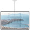 JXMTSPW Ceiling TV Bracket for 42-75 inch Flat Curved Screen Full Motion Ceiling TV Mount, Max VESA 400x400mm Hold up to 50kg Tilt Swivel Height Adjustable Hanging TV Mount White