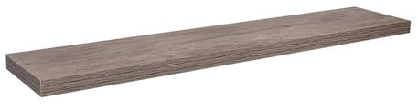 Velano - Bücherregal Wand - Wandregal 118x23.5 cm - Regal Wand - Schweberegal - Hängeregal - Regalbrett - Braun Eiche - Küchenregal - Bücherregal Kinder - Deko Wohnzimmer - Gewürzregal Wand