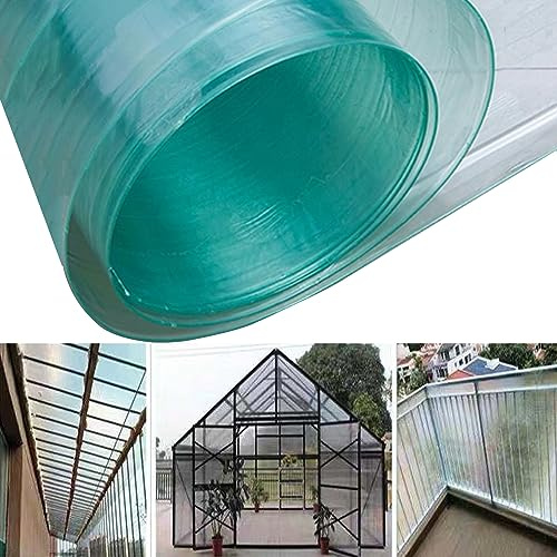 MARIYCH Polycarbonat-Dachplatte für Gewächshaus-Regendach, transparente Isolierung, Tageslichtpaneele mit UV-Schutz, leicht zu schneiden, für Außenfenster, Veranda, Schatten, Terrassendachabdecku