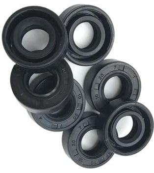 Retén de aceite de eje NBR TC-17 * 35 * 37 * 38 * 40 * 42 * 4/5/6/7/8/9/10 con doble labio y resorte de liga recubierto de nitrilo(17x23x10mm 2pcs)