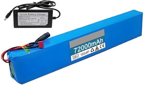 Batteria agli ioni di litio for bici elettrica da 36 V 75 Ah 10S4P con caricabatteria integrato e motore for bicicletta elettrica con BMS.(XT30 Plug)