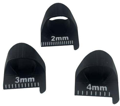 Finger-Patchwork-Nähhilfe mit Millimeterskala, Nähmesser, Messwerkzeug, Patchwork, Quilten, Fingerlineal, 2 mm, 3 mm, 4 mm