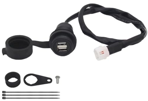 Wodsty Chargeur USB pour motos Mt-07/Mt-09/Mt-09 Sp, Fz-07/Fz-09, Xsr700/Xsr900, Ter 700/900/900 Gt, accessoire de voiture, noir