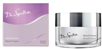 Dr. Spiller Retinol+ Creme mit Niacinamid, Hyaluron, 50 ml | 24h Pflege, Retinol-Komplex, Niacinamid & Hyaluron, für reife Haut, normale bis trockene Haut