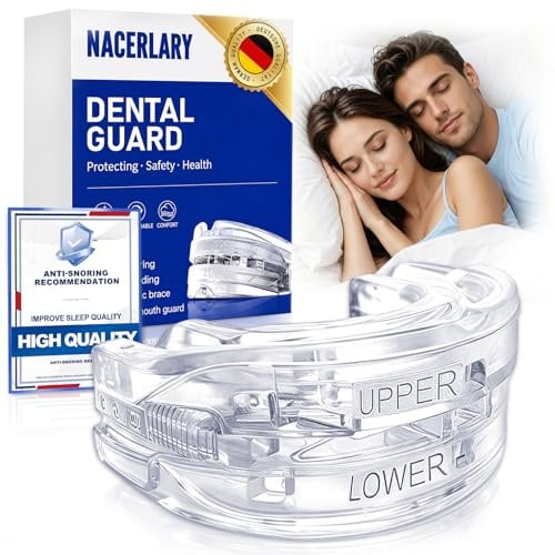 Anti Snoring Schnarchschiene, Wiederverwendbar Anti Schnarch Schnarchstopper, Schnarchstopper Knirscherschiene für Nacht, Verbessert Schlafqualität, für Männer und Frauen