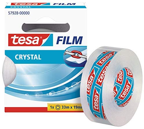 Tesa Filmcrystal Rouleau d'adhésif 33 x 19 mm