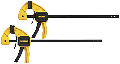 DEWALT Bar Clamp with Trigger, Medium, 12-Inch, 2-Pack (DWHT83158)