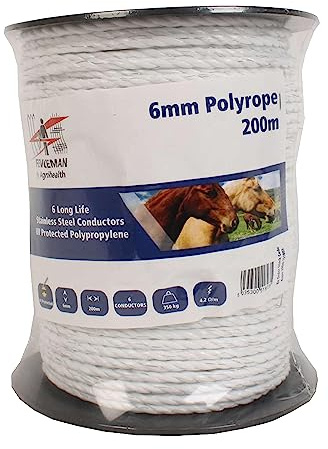 Fenceman Polyrope Electric Fence Wire 6mm