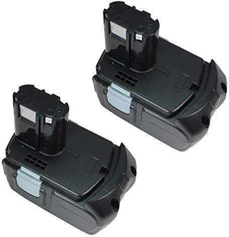 Lot de 2 batteries Li-ion haute performance 18 V 4000 mAh remplace Hitachi EB1812S EB1826HL EB1824L EB1814SL BCL1815 EBM1830 pour Hitachi CJ 18DL CJ 18DLX DH 18DL DH 18DLX G 18DL 18DLX GV. 18DL KC