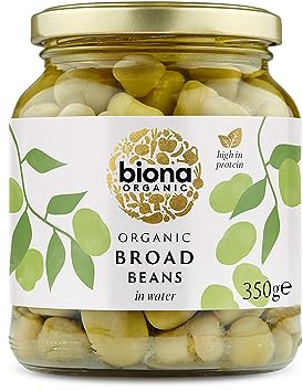 Biona Organic Jarred Broad Beans 350g (Pack of 6)