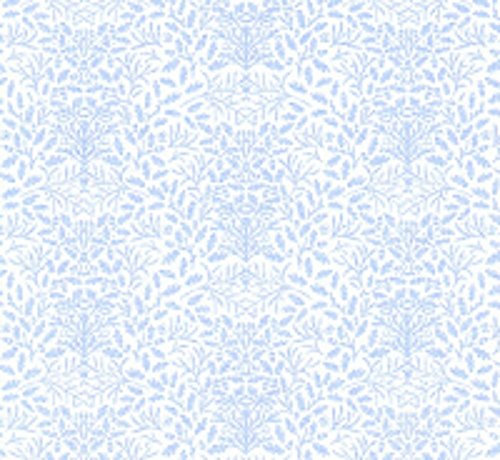 Melody Jane Dolls House William Morris Design Acorns Miniature Print 1:24 Wallpaper Blue