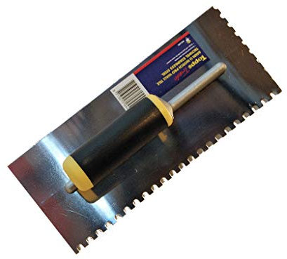 Tradetile Wall Trowel for Tile Adhesive Professional Tilers Stainless Steel Finish