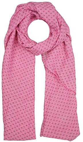 Zwillingsherz Seiden-Tuch Damen dezentes Muster - Made in Italy - Eleganter Sommer-Schal für Frauen - Hochwertiges Seidentuch/Seidenschal - Halstuch und Chiffon-Stola stilvolles Muster pink