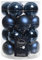 KAEMINGK Glass Machbaubles Shiny Matt Colour: Night Blue Größe: Durchmesser 6 cm Zubehör 270
