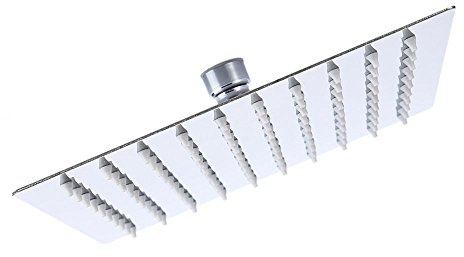 Regendusche Duschkopf 20cm Ideal Standard Regenbrause Idealrain cube Chrom Wasserfall Quadratisch Anti-Kalk-Düsen Kugelgelenk mit Anschlussgewinde IG 1/2