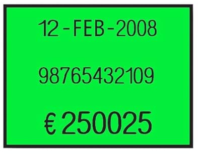 Alevar 3470/PV Etikettenrolle